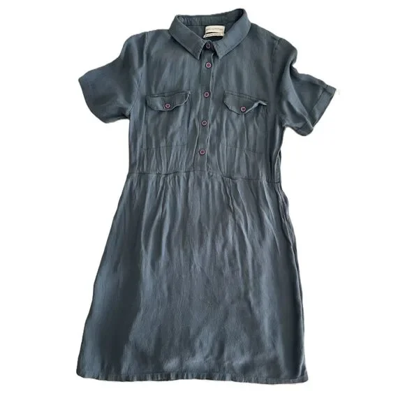 Urban Outfitters Women's Collared Dress in Blue Size S - Picture 2 of 4